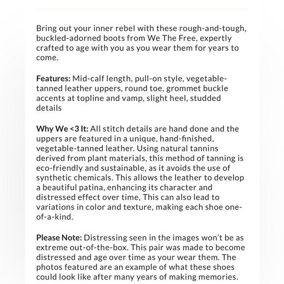 We The Free Janey Engineer Boots Size 9 NEW - Picture 4 of 15